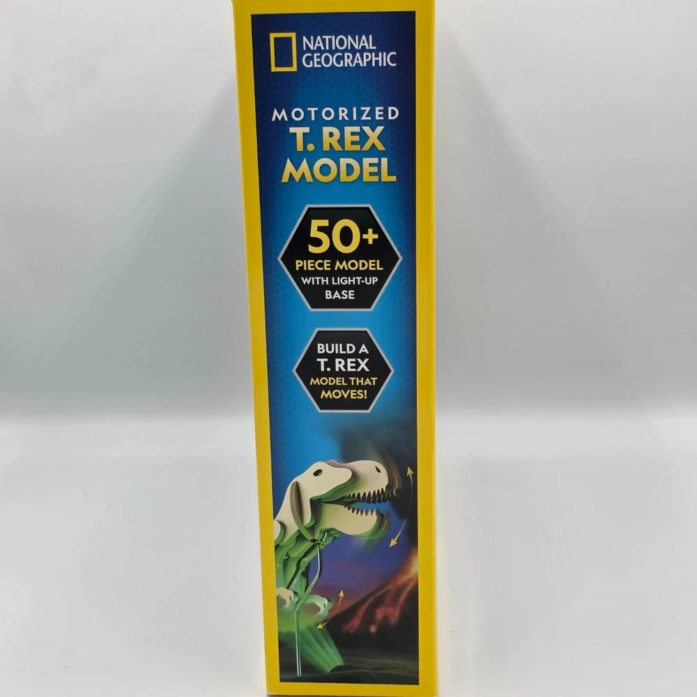 National Geographic T. Rex Model Motorized with LED Stand 50+ Piece Puzzle NIB